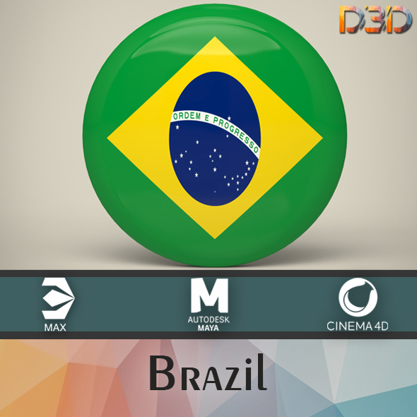 Brazil Badge - 3Docean 33647981