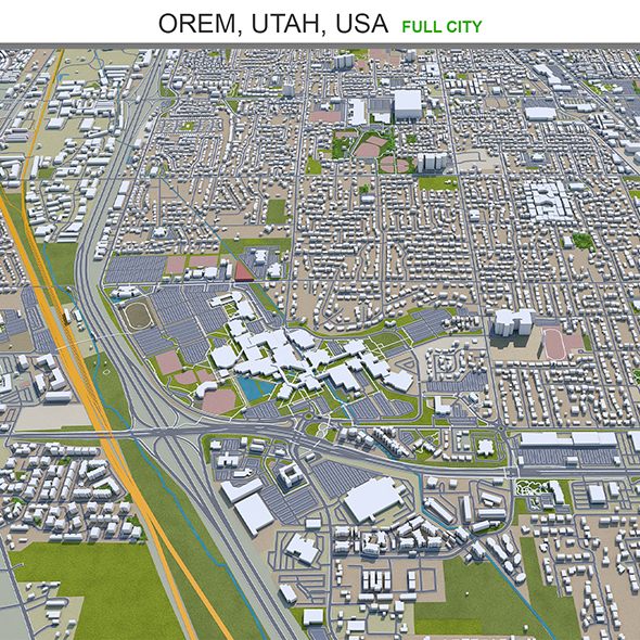 Orem city Utah - 3Docean 33648533