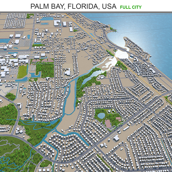 Palm Bay city - 3Docean 33648696