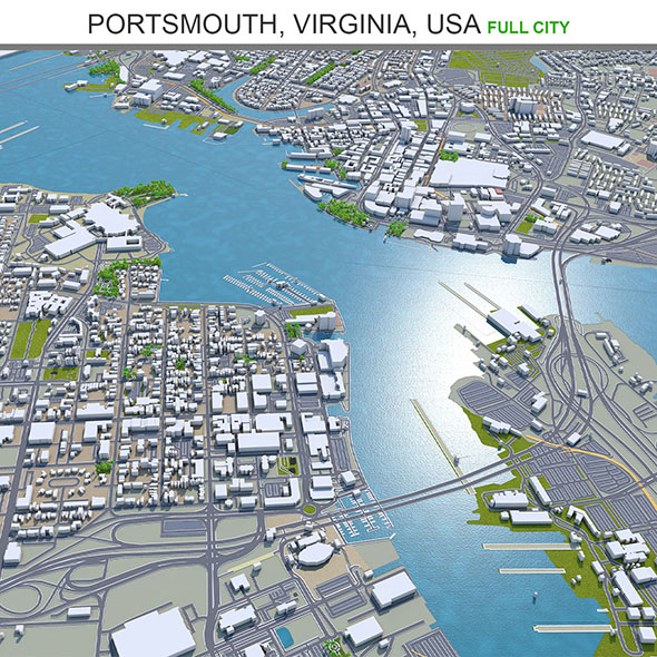Portsmouth city Virginia - 3Docean 33649050