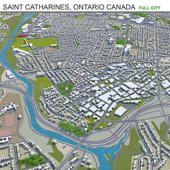 Saint Catharines city - 3Docean 33654588