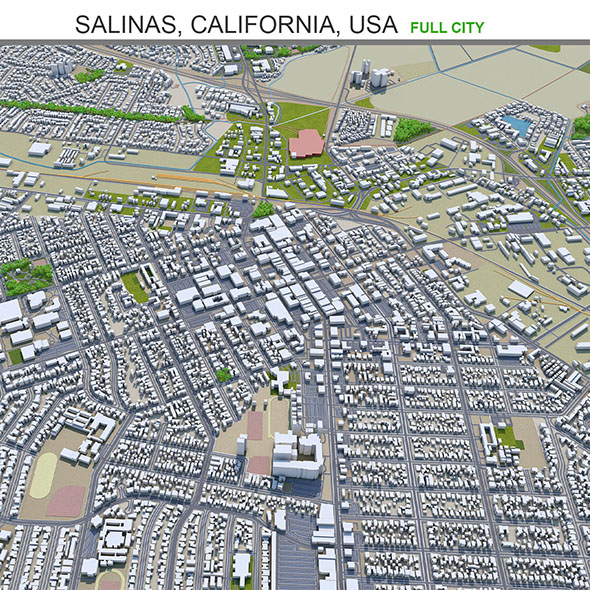 Salinas city California - 3Docean 33654670