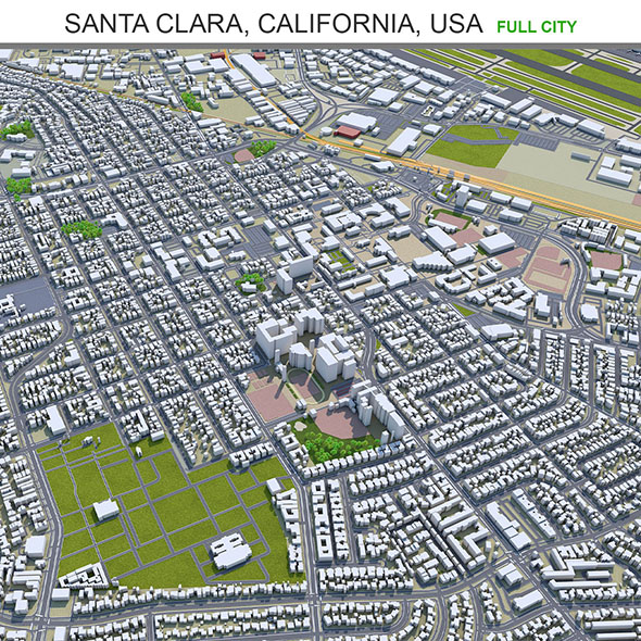 Santa Clara city - 3Docean 33654772