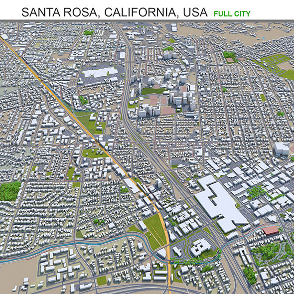 Santa Rosa city - 3Docean 33654817