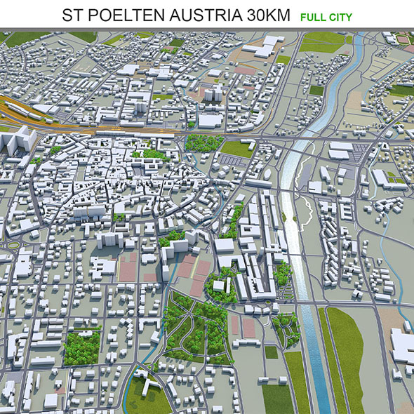St Poelten city - 3Docean 33655448