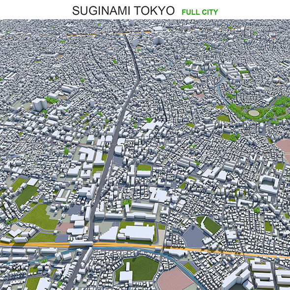 Suginami city Tokyo - 3Docean 33655532