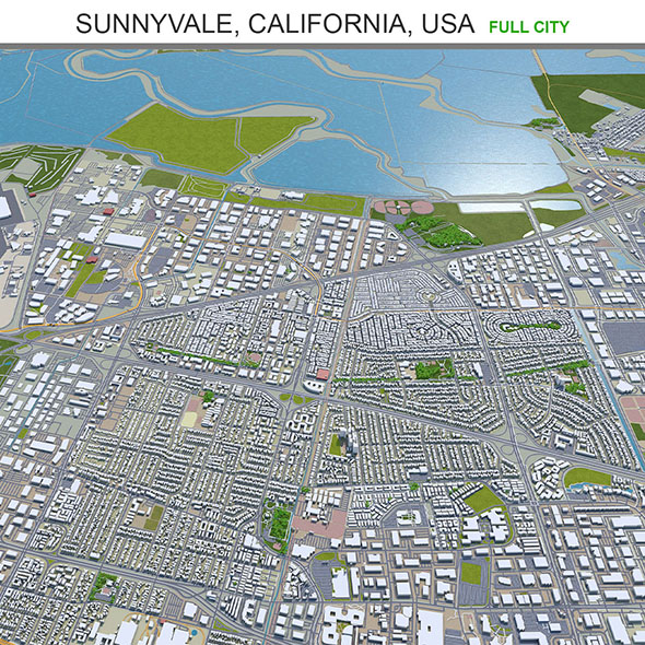 Sunnyvale city California - 3Docean 33655774