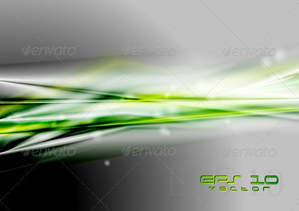 Abstract green vector design - Backgrounds Decorative