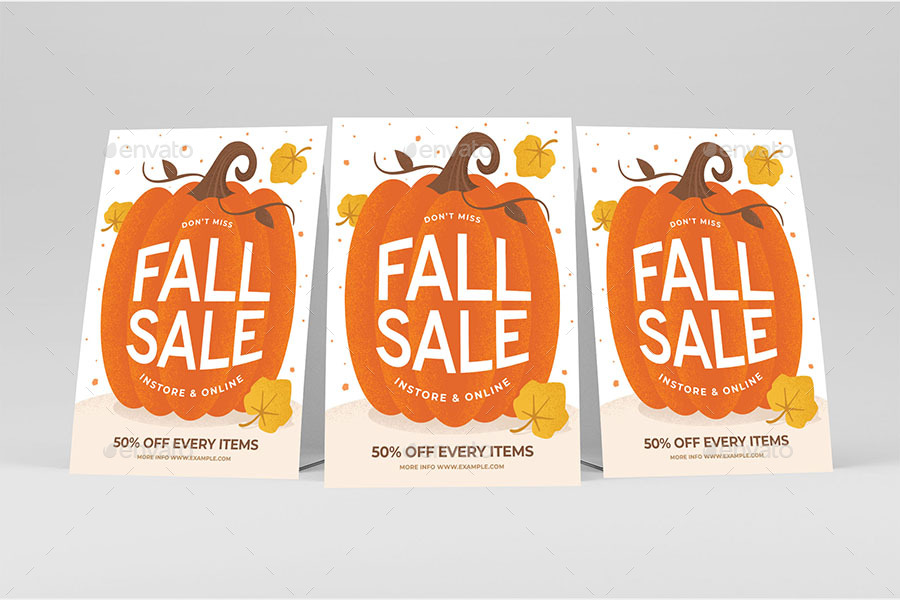 Autumn Fall Pumpkin Flyer, Print Templates | GraphicRiver