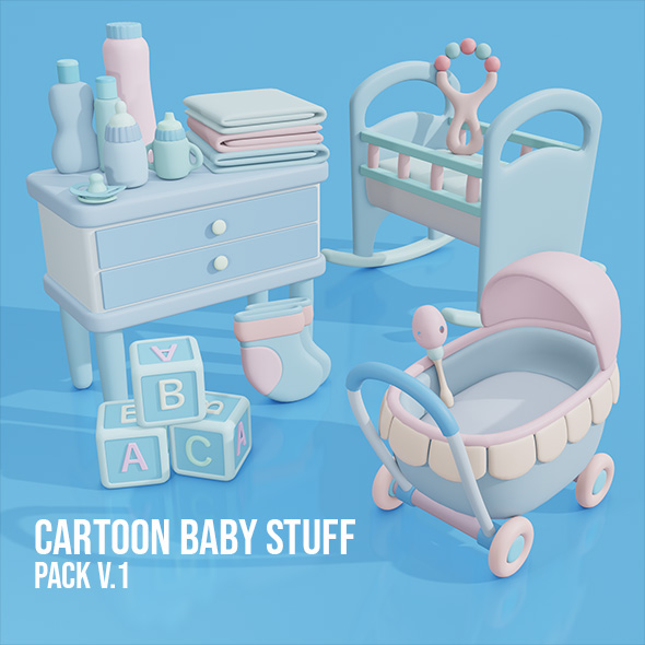 Cartoon Baby Stuff - 3Docean 33657794