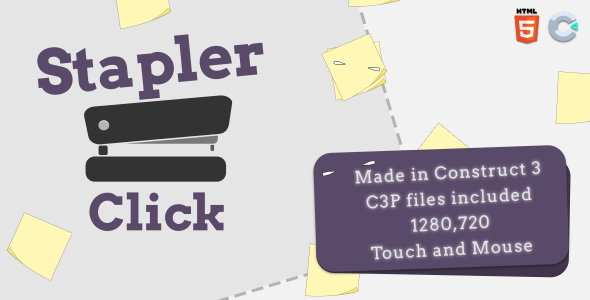Stapler click - HTML5 Casual game