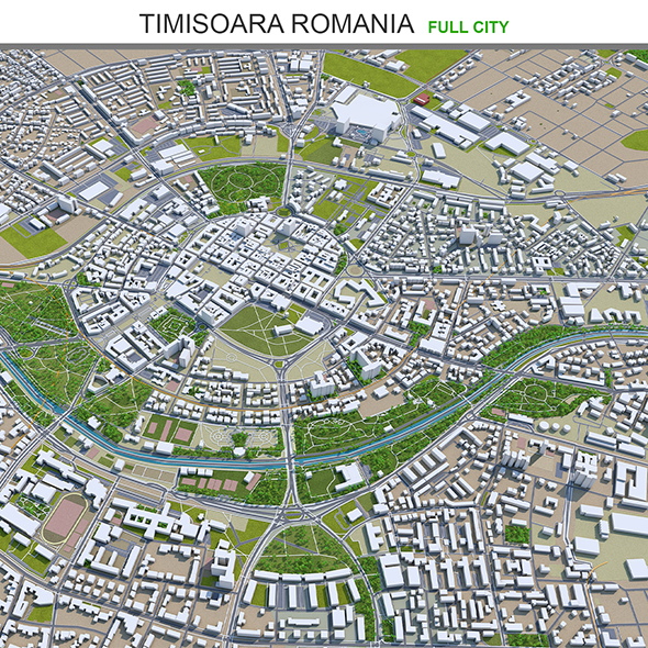 Timisoara city Romania - 3Docean 33658536