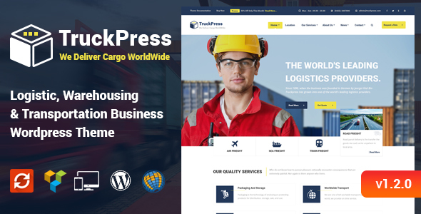 TruckPress - LogisticsTransportation - ThemeForest 15261867