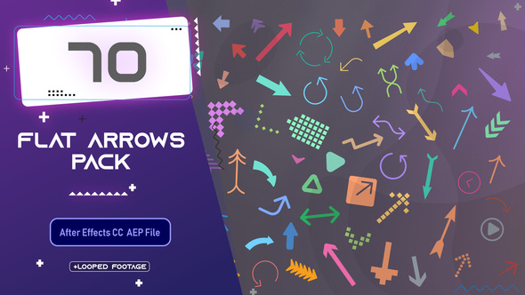 Flat Arrows Pack - VideoHive 33663608