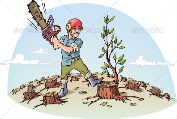 Destructing Forest - Nature Conceptual