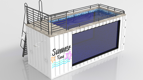 Container Swimming Pool - 3Docean 33288772