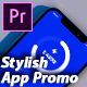 Stylish Mobile App Promo - App Demonstration Video - 3d Mobile Mockup Premiere Pro - VideoHive Item for Sale