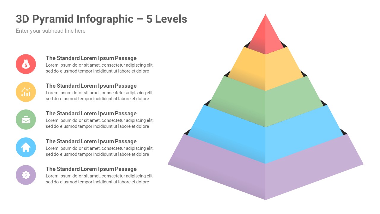 Pyramid Infographics PowerPoint Template diagrams, Presentation Templates