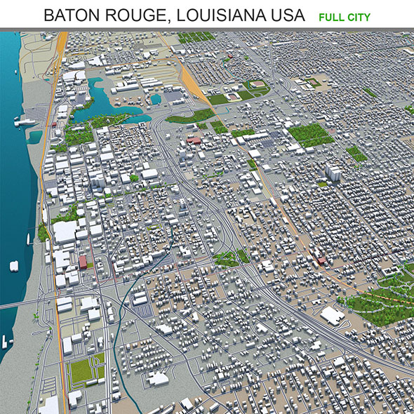 Baton Rouge city - 3Docean 33683443