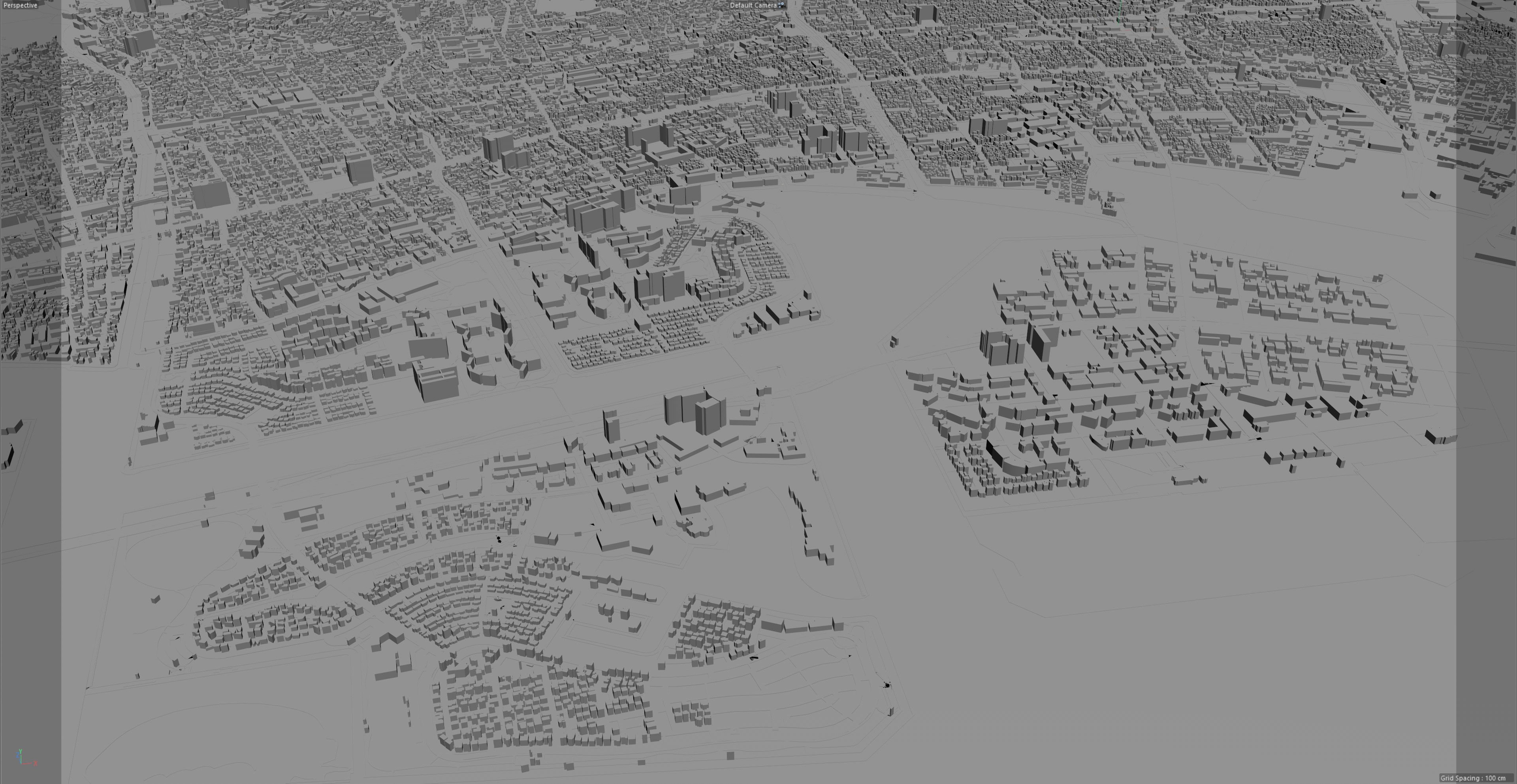 Nishinomiya City Japan 3d Model 30km By Turbocg 