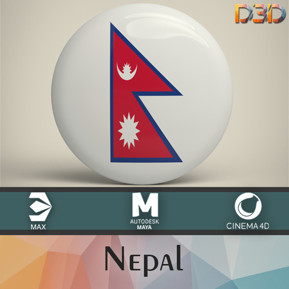 Nepal Badge - 3Docean 33687782