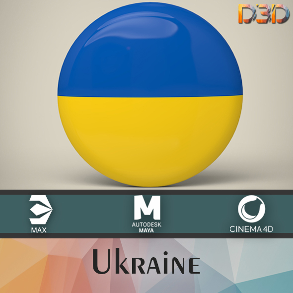 Ukraine Badge - 3Docean 33687821