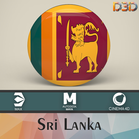 Sri Lanka Badge - 3Docean 33687874