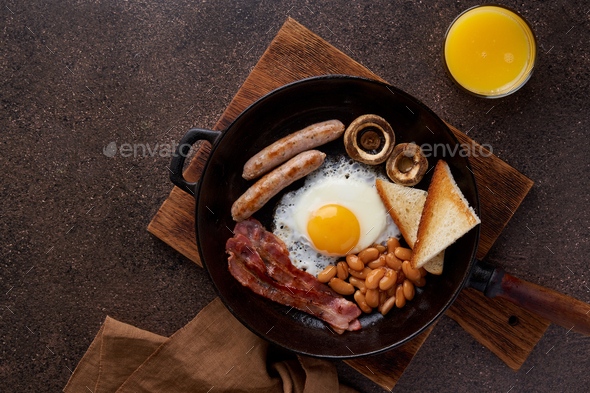 Grilled Full English Breakfast