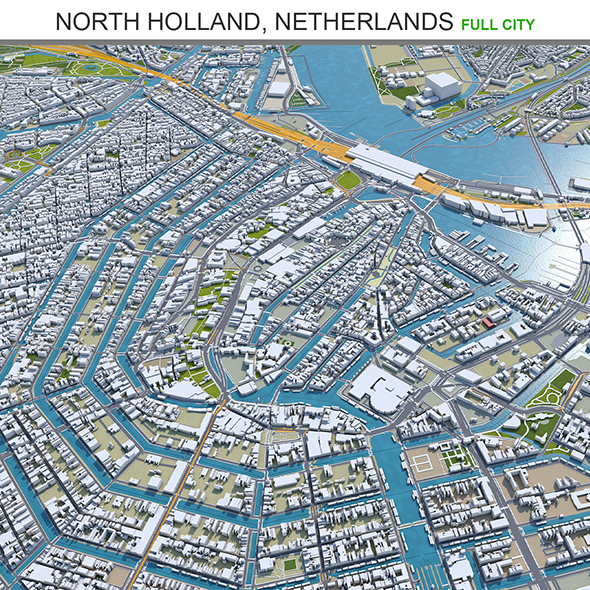 North Holland city - 3Docean 33691844