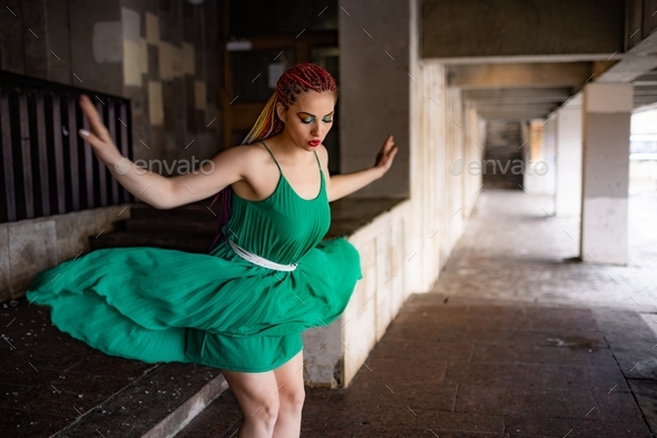 Vibrant Green Dress