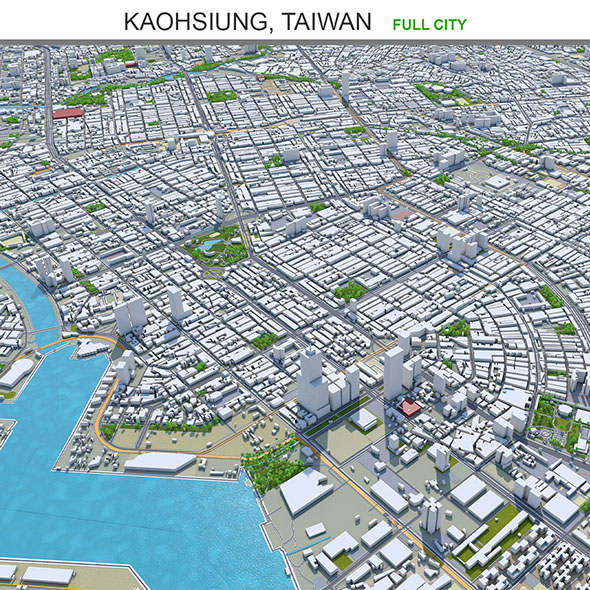 Kaohsiung city Taiwan - 3Docean 28945820