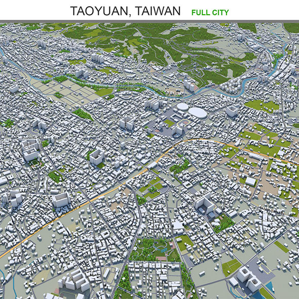 Taoyuan city Taiwan - 3Docean 30186684