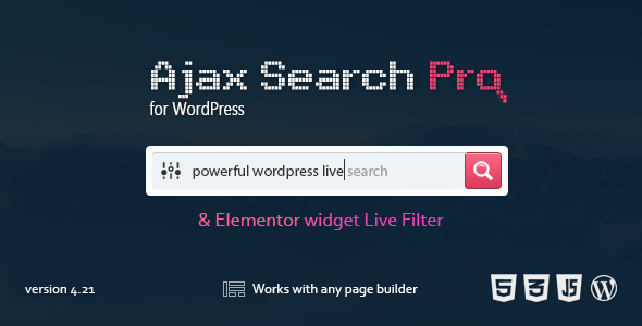 Ajax Search Pro - CodeCanyon 3357410