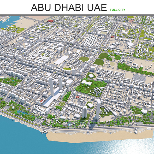 Abu Dhabi City - 3Docean 27596989