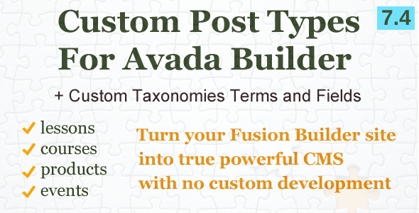 Custom Post Types - CodeCanyon 15572585