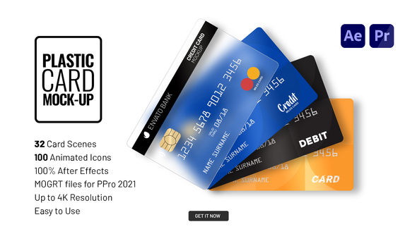 Plastic Card Mock-up - VideoHive 33666409