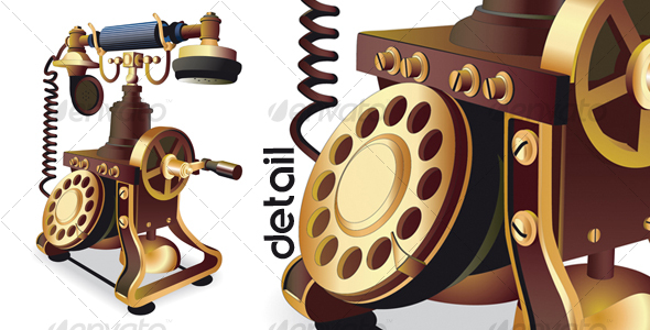 Old-style telephone