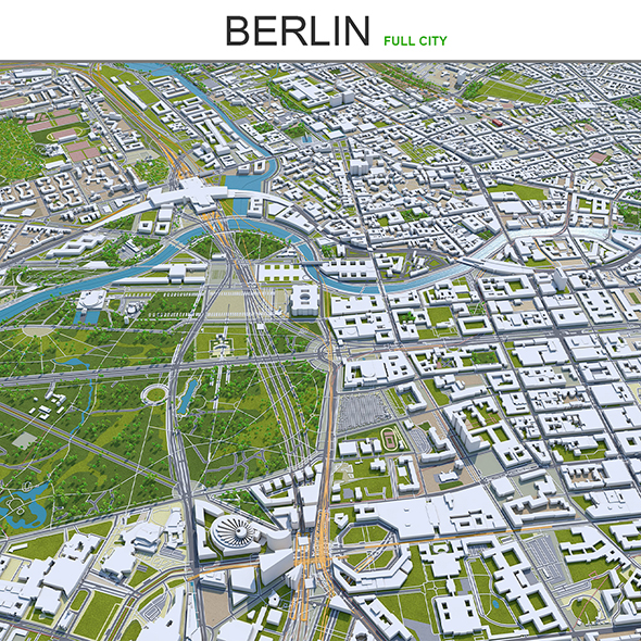 Berlin city Germany - 3Docean 28698126