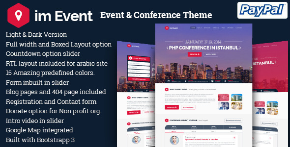 imEvent - Conference - ThemeForest 9533576