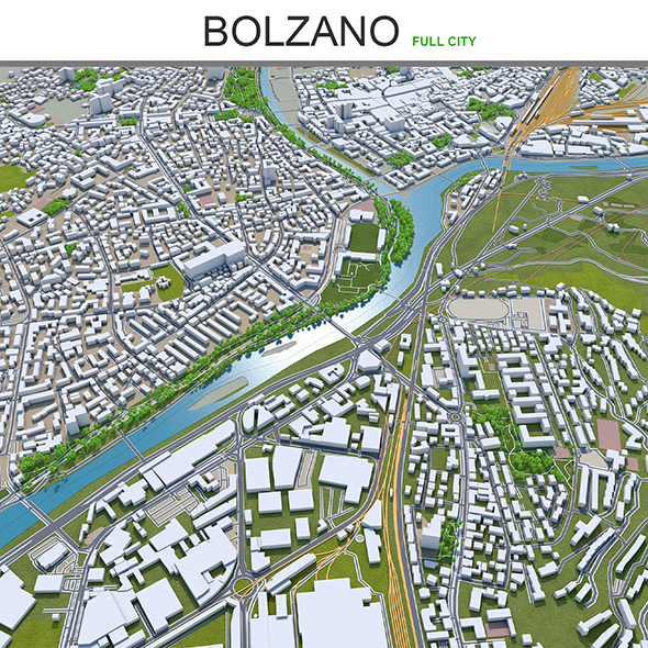 Bolzano city Italy - 3Docean 28601868