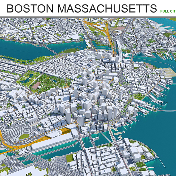 Boston Massachusetts 3D - 3Docean 27710457