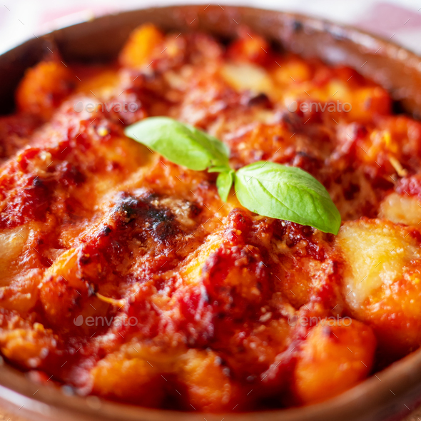 Gnocchi alla Sorrentina - Stock Photo - Images