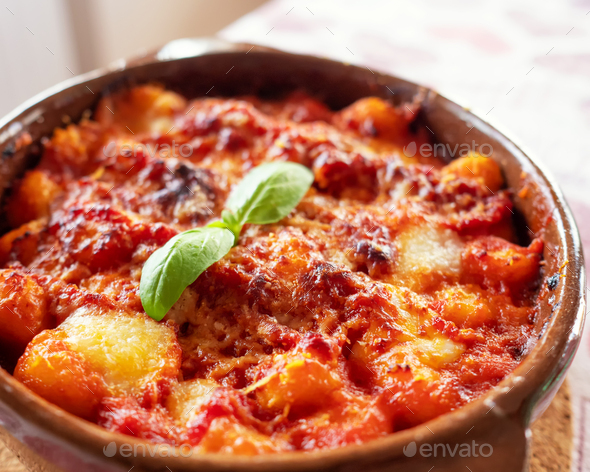 Gnocchi alla Sorrentina - Stock Photo - Images