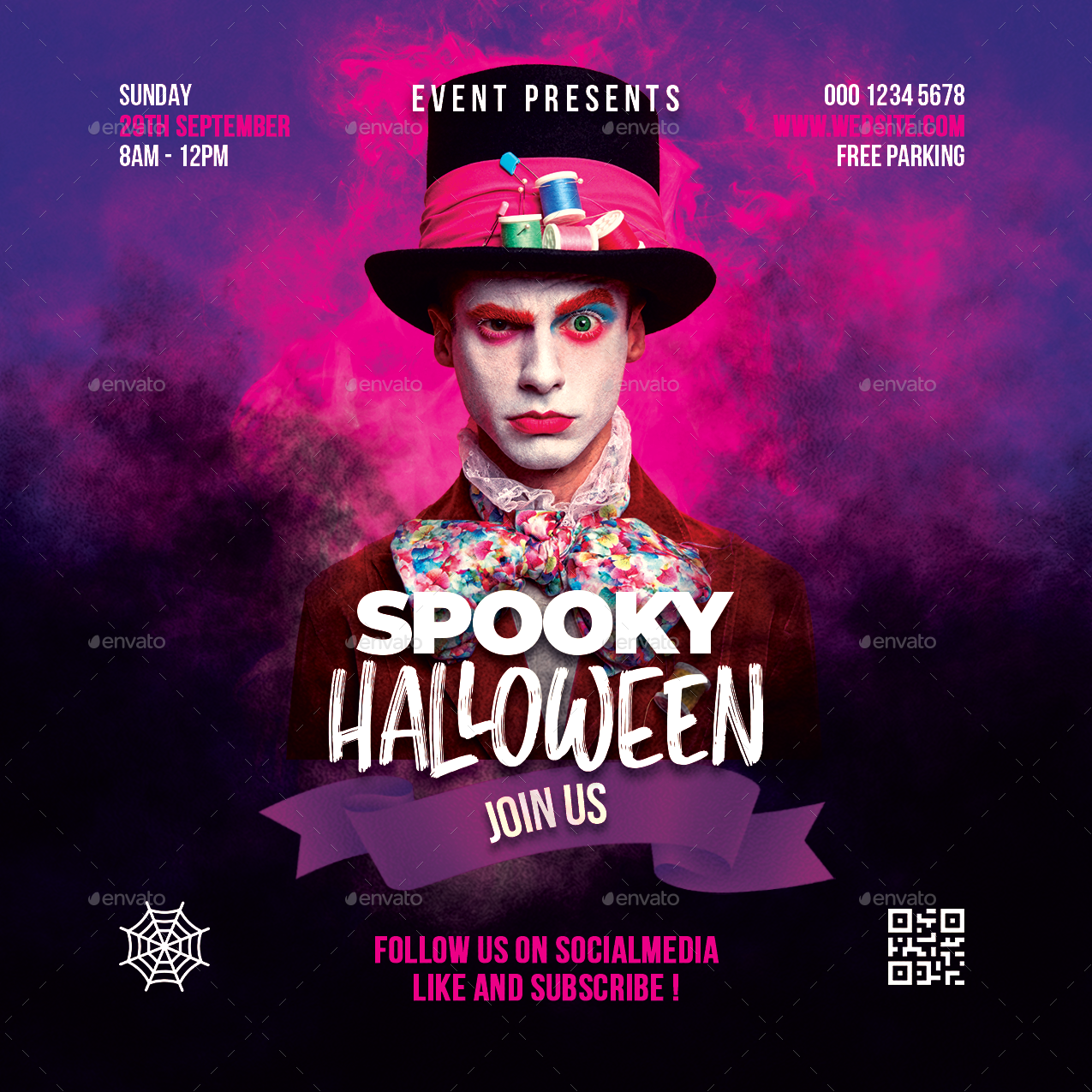 Halloween Event Flyer Template, Print Templates | GraphicRiver