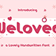 Weloved – Romantic Display Font
