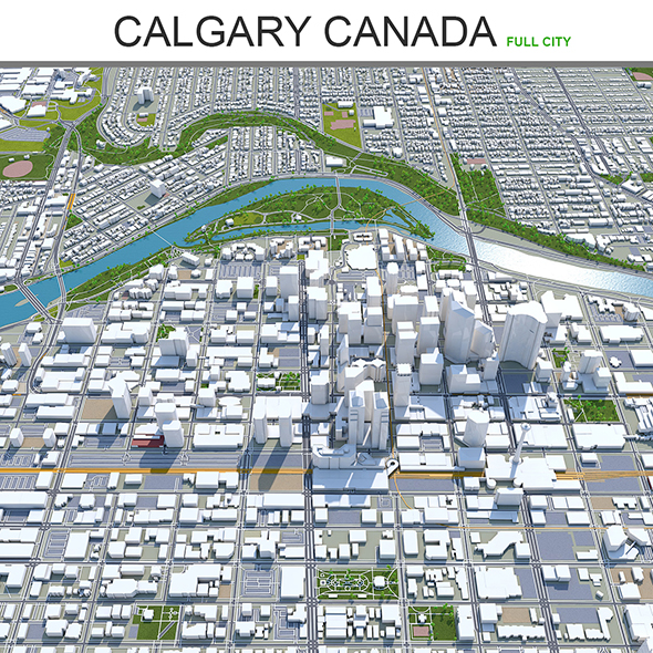 Calgary City Canada - 3Docean 27710497