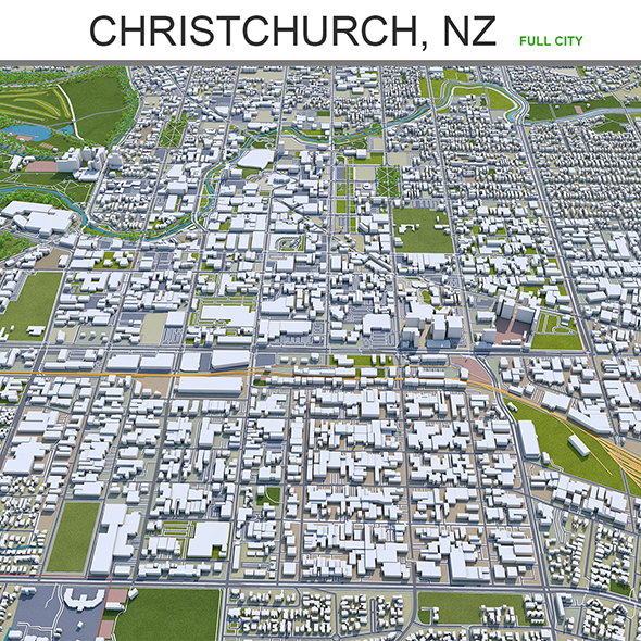 Christchurch City New - 3Docean 27710574
