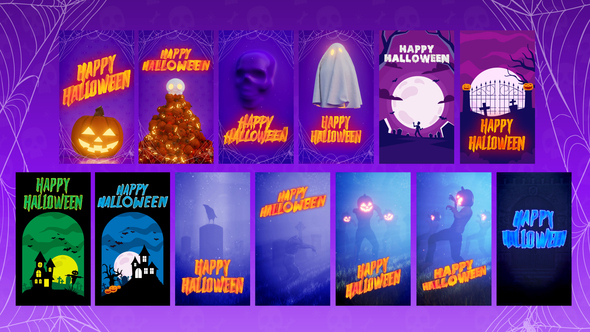 Halloween Instagram Stories - VideoHive 33709451