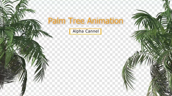 Palm Leaf Animation ( Alpha Cannel)