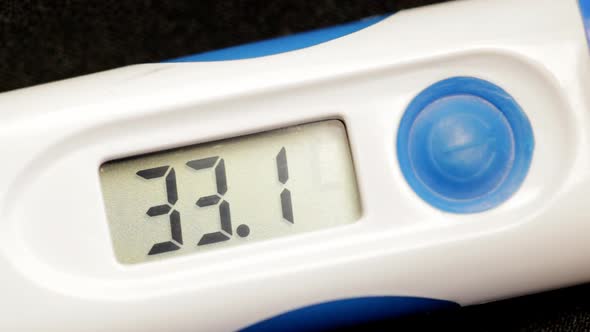Medical Digital Thermometer. Close Up. alt